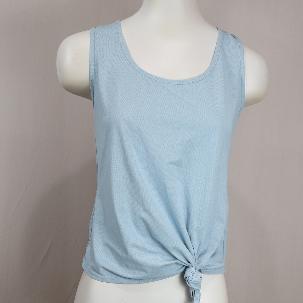 ZYIA Light Blue Knot Tank Top